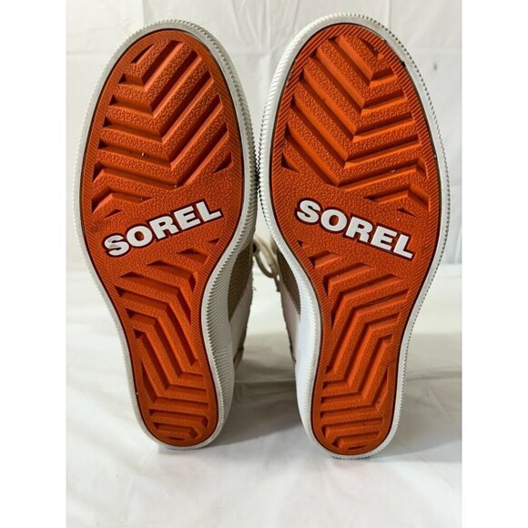 Sorel Out N About Suede Wedge Booties Nova Sand Women's Size 8.5 - Picture 7 of 13